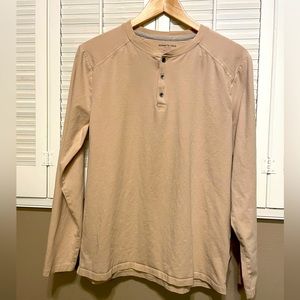 KENNETH COLE beige long sleeve shirt